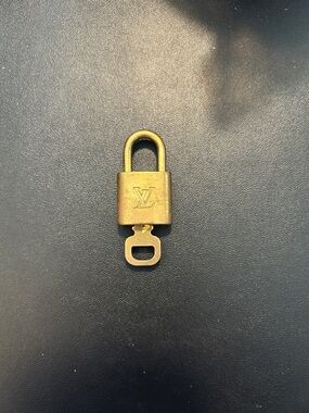 Louis Vuitton Gold-Tone LV Padlock Charm